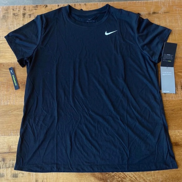 Black The Nike Tee shirt Dri-fit athletic - Picture 1 of 2